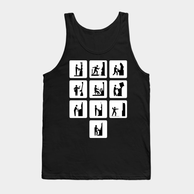 10 Music Games Tank Top by MusicGameShirts